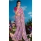 Pink Pure Brasso Embroidery Work Party Wear Saree - 11602202079