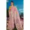 Pure Brasso Embroidery Work Party Wear Saree In Pink - 11602202081