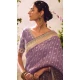 Banarasi Zari Tissue Weaving Work Designer Wear Saree In Lavender - 11603202089