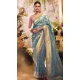 Banarasi Zari Tissue Weaving Work Designer Wear Saree In Sky Blue - 11603202091
