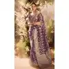 Banarasi Zari Tissue Weaving Work Designer Wear Plus Size Saree In Purple - 11603202094