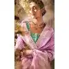 Banarasi Zari Tissue Weaving Work Designer Wear Plus Size Saree In Light Lavender - 11603202095