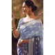 Banarasi Zari Tissue Weaving Work Designer Wear Saree In Grey - 11603202097