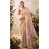 Light Lavender Banarasi Zari Tissue Weaving Work Designer Wear Plus Size Saree - 11603202098