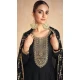 Silk Embroidery Work Party Wear Gown In Black - 11670202445