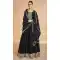 Silk Embroidery Work Party Wear Gown In Black - 11670202445