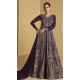 Purple Georgette Zari Work Wedding Wear Designer Anarkali Suit - 11674202463