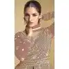 Pink Georgette Zari Work Wedding Wear Plus Size Anarkali Suit - 11674202464