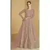 Pink Georgette Zari Work Wedding Wear Plus Size Anarkali Suit - 11674202464