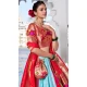Sky Blue Jacquard Silk Zari Work Party Wear Lehenga Choli - 11705202631