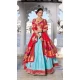 Sky Blue Jacquard Silk Zari Work Party Wear Lehenga Choli - 11705202631