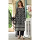 Cotton Printed Work Party Wear Salwar Suit In Black - 11724202769