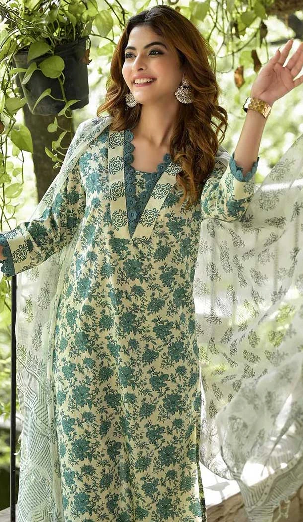 Cotton Printed Work Party Wear Salwar Suit In Multi Color - 11724202770