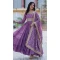 Onion Star Georgette Zari Work Party Wear Gown With Dupatta - 11730202798