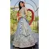 Net Sequance Embroidery Work Designer Plus Size Lehenga Choli in Blue -1519245344534
