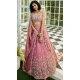 Net Sequence Embroidery Work Designer Lehenga Choli in Pink -1519245344535