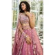 Net Sequence Embroidery Work Designer Lehenga Choli in Pink -1519245344535