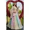 Organza Sequence Embroidery Work Designer Plus Size Lehenga Choli in Pista Green -1519245344537