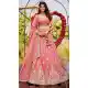 Organza Sequence Embroidery Work Designer Lehenga Choli in Pink -1519245344539