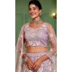 Satin Silk Sequence Embroidery Work Designer Lehenga Choli in Mauve -1519245344542