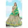 Silk Embroidery Stone Work Wedding Wear Plus Size Lehenga Choli in Grey -1550066146616