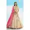 Cream Color Silk Embroidery Stone Work Wedding Wear Lehenga Choli -1550066146619