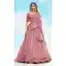 Pink Color Silk Embroidery Stone Work Wedding Wear Lehenga Choli -1550066146622