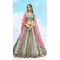 Ethnic Grey Color Silk Embroidery Stone Work Wedding Wear Lehenga Choli -1550066146623