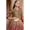 Muti Color Silk Printed Designer Wear Plus Size Gown With Dupatta - 11738202831