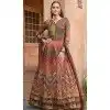 Muti Color Silk Printed Designer Wear Plus Size Gown With Dupatta - 11738202831