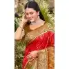 Red Silk Weaving Work Traditional Wear Plus Size Saree - 11741202859