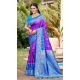 Violet Silk Weaving Work Traditional Wear Saree - 11741202860