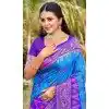 Sky Blue Silk Weaving Work Traditional Wear Plus Size Saree - 11741202862