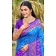 Sky Blue Silk Weaving Work Traditional Wear Saree - 11741202862