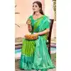 Green Silk Weaving Work Traditional Wear Plus Size Saree - 11741202863