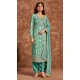 Dola Silk Sequins Work Pakistani Style Salwar Kameez In Mint Green - 116612202394