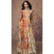 Beige Georgette Floral Print Work Party Wear Anarkali Suit - 11701202613