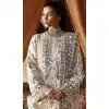 Georgette Embroidered Pakistani Plus Size Salwar Kameez In Cream - 11708202637
