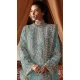 Georgette Embroidered Pakistani Salwar Kameez In Sky Blue - 11708202639