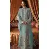 Georgette Embroidered Pakistani Plus Size Salwar Kameez In Sky Blue - 11708202639