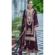 Purple Chinon Embroidery Work Pakistani Style Palazzo Salwar Suit - 11712202673