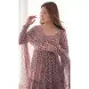 Multi Color Georgette Digital Print Work Pakistani Plus Size Anarkali Suit - 11718202699