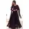 Wine Georgette Plain Pakistani Anarkali Suit - 11718202701