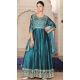 Rama Rangoli Silk Embroidery Work Party Wear Anarkali Suit - 11729202793
