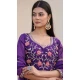 Purple Rangoli Silk Embroidery Work Party Wear Anarkali Suit - 11729202794