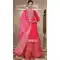 Rani Pink Rangoli Silk Embroidery Work Party Wear Anarkali Suit - 11729202796