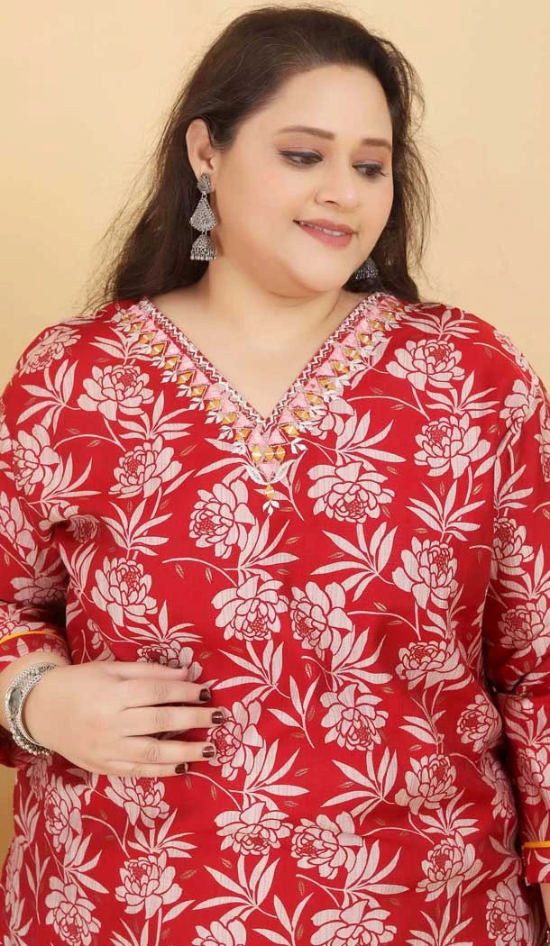 Maroon Lichi Viscose Printed Casual Wear Salwar Suit - 11663202396