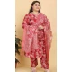 Maroon Lichi Viscose Printed Casual Wear Salwar Suit - 11663202396