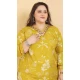 Lemon Yellow Rayon Printed Casual Wear Salwar Suit - 11663202397