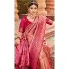 Banarasi Silk Weaving Work Traditional Wear Plus Size Saree In Pink - 11721202746